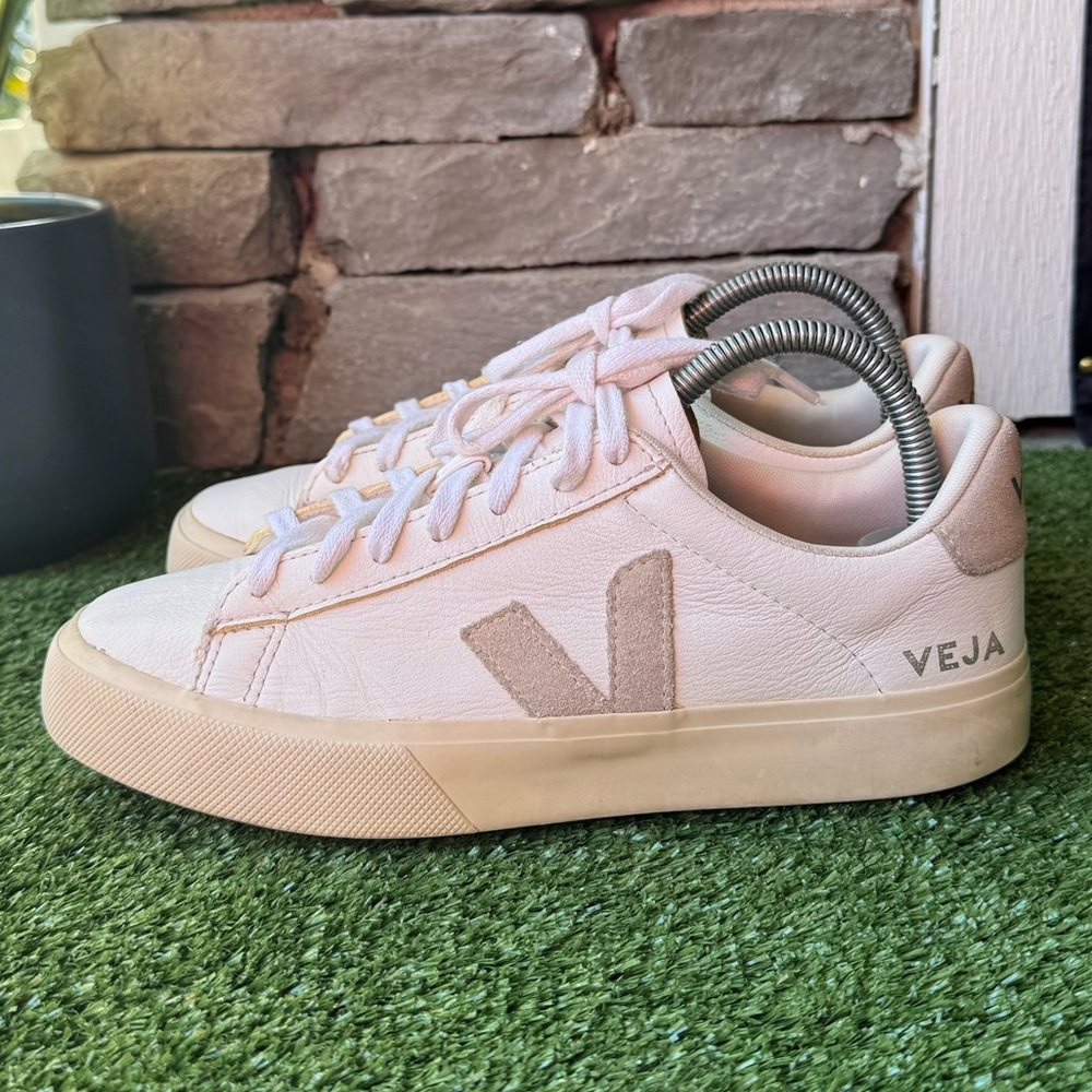 Veja Women's Sneakers in Cream and Tan